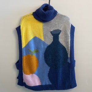 Laura Dalgaard Anthropologie Abstract Sweater Vest